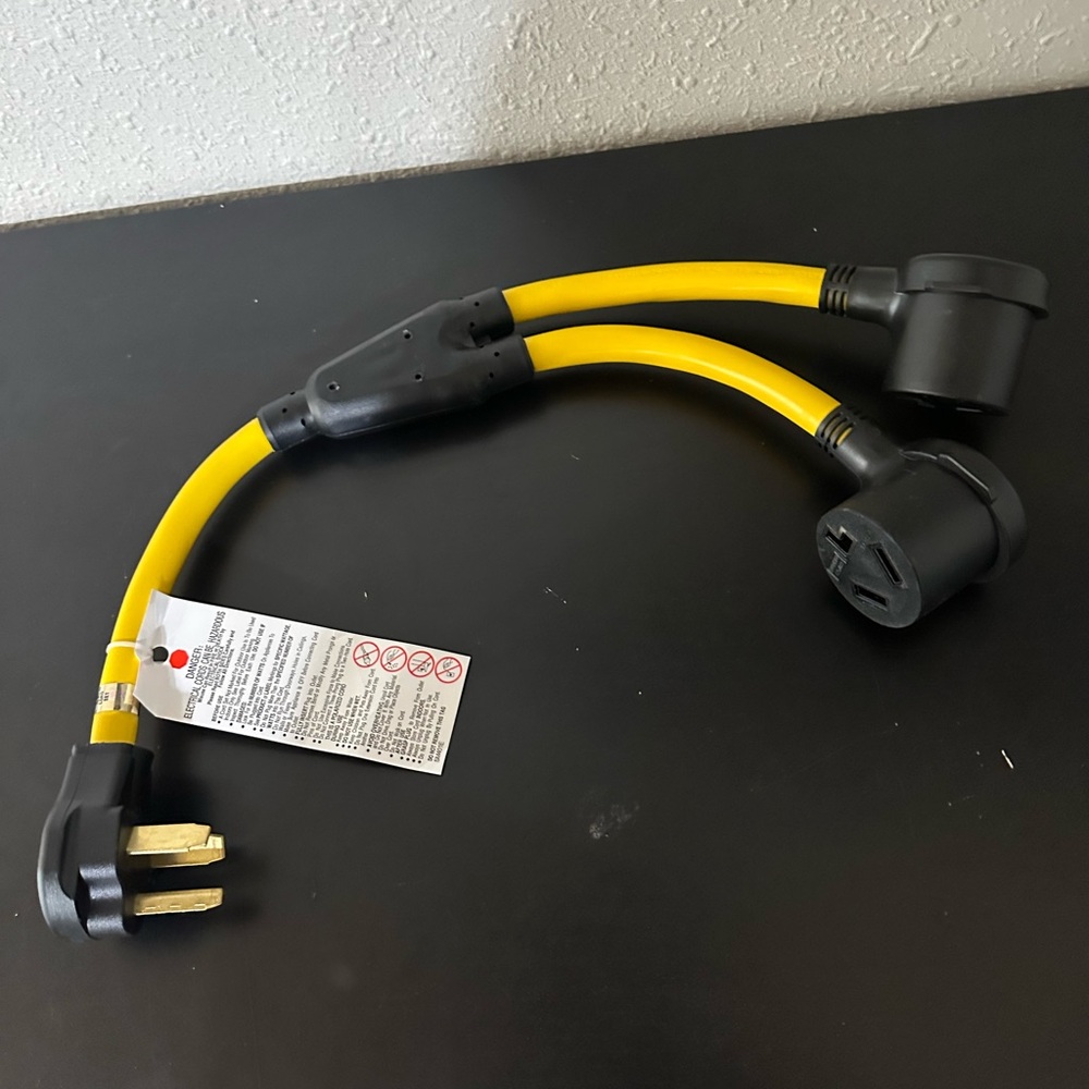 3-Prong Y-Adapter for Dryer, Dryer Power Outlet and Level 2 Electric Vehicle